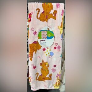 scooby doo easter plush blanket throw
